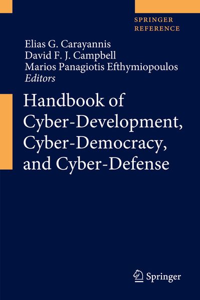 Produktbild: Handbook of Cyber-Development, Cyber-Democracy, and Cyber-Defense