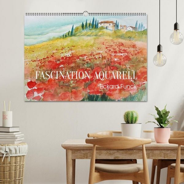 Produktbild: Faszination Aquarell - Eckard Funck (Wandkalender 2026 DIN A2 quer), CALVENDO Monatskalender