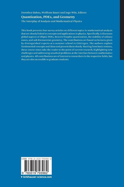 Produktbild: Quantization, PDEs, and Geometry