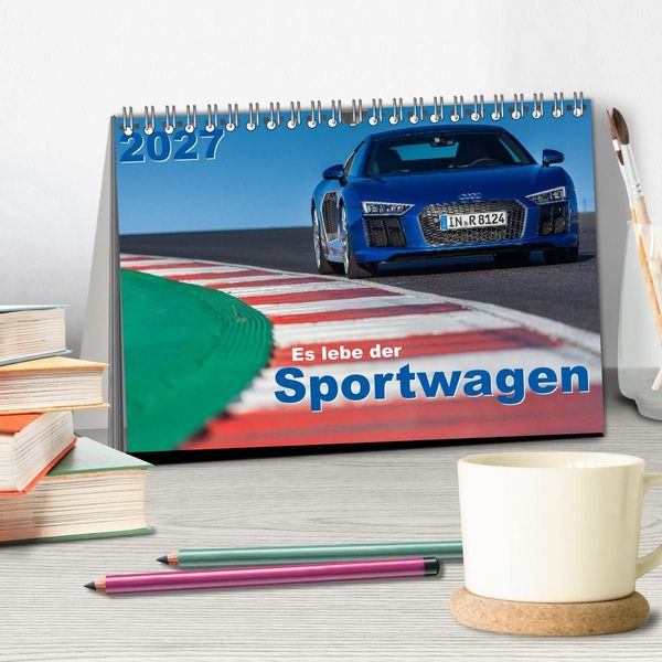 Produktbild: Es lebe der Sportwagen 2027 (Tischkalender 2027 DIN A5 quer), CALVENDO Monatskalender