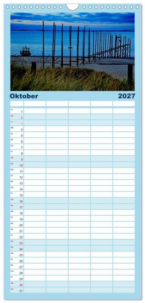 Produktbild: Familienplaner 2027 - Texel &ndash; Eine Insel die verzaubert mit 5 Spalten (Wandkalender, 21 x 45 cm) CALVENDO