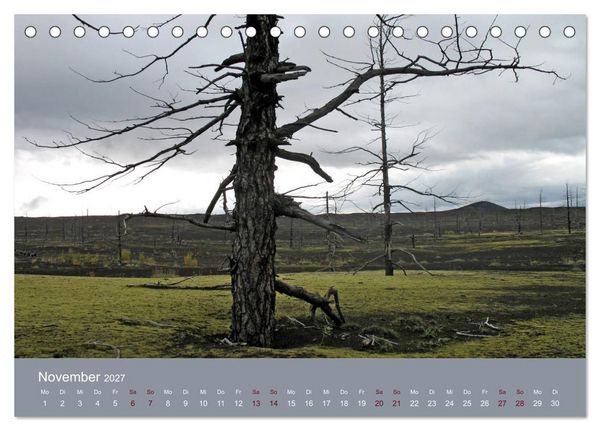 Produktbild: Kamtschatka - Vulkane, Asche, Eis (Tischkalender 2027 DIN A5 quer), CALVENDO Monatskalender