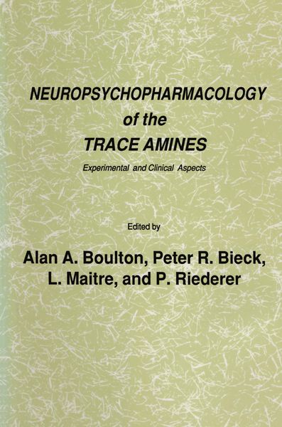 Produktbild: Neuropsychopharmacology of the Trace Amines