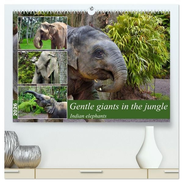 Produktbild: Gentle giants in the jungle (High Quality Premium Wall Calendar 2026 DIN A2 landscape),CALVENDO 12 Month Wall Calendar