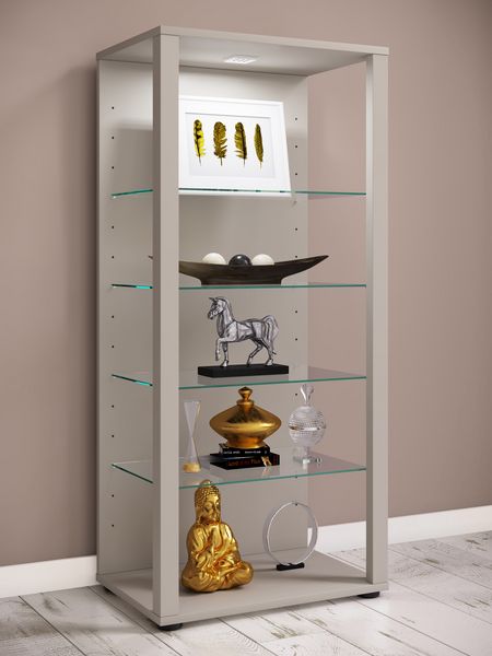 Produktbild: Holz Glas Stand Vitrine Sammelvitrine Glasol lll