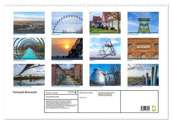 Produktbild: Ruhrpott-Romantik (Wandkalender 2026 DIN A2 quer), CALVENDO Monatskalender