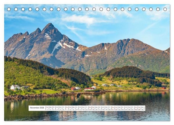 Produktbild: Norwegen - ein traumhaftes Reiseziel (Tischkalender 2026 DIN A5 quer), CALVENDO Monatskalender