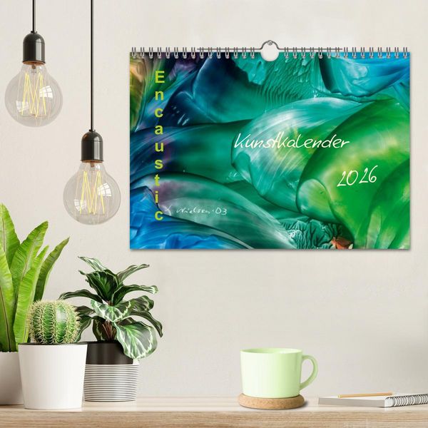 Produktbild: Encaustic Kunstkalender 2026 (Wandkalender 2026 DIN A4 quer), CALVENDO Monatskalender