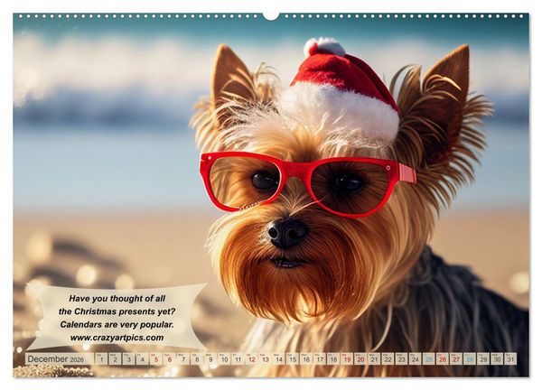 Produktbild: Great fun for Yorkshire Terrier lovers (High Quality Premium Wall Calendar 2026 DIN A2 landscape),CALVENDO 12 Month Wall Calendar