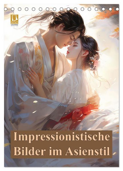 Produktbild: Impressionistische Bilder im Asienstil (Tischkalender 2026 DIN A5 hoch), CALVENDO Monatskalender