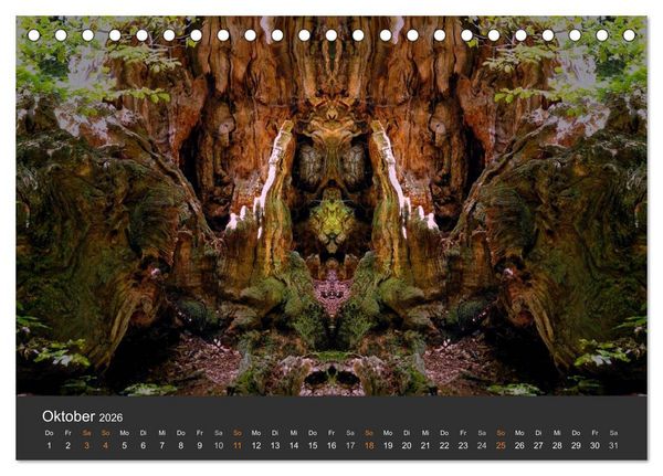 Produktbild: Spiegelwelten - Im Reich der Naturwesen (Tischkalender 2026 DIN A5 quer), CALVENDO Monatskalender