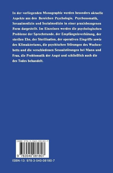Produktbild: Psychologie und Sozialmedizin in der Frauenheilkunde