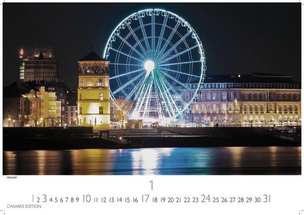 Produktbild: D&uuml;sseldorf Kalender 2027 &ndash; Wandkalender | Fotokalender Deutschland 24x35cm &ndash; 12 gro&szlig;formatige Fotomotive in Top-Qualit&auml;t der Rheinmetropole
