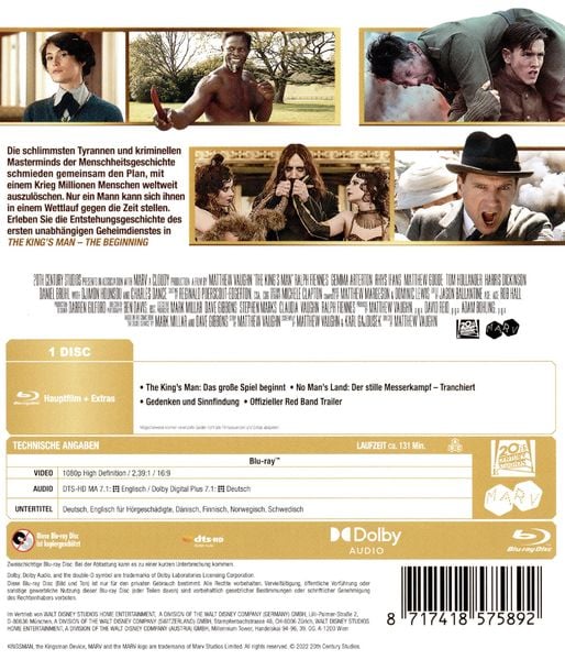 Produktbild: The King's Man - The Beginning