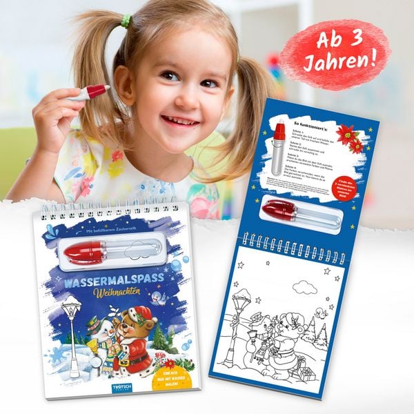 Produktbild: Tr&ouml;tsch Wassermalspa&szlig; mit Zauberstift Weihnachten