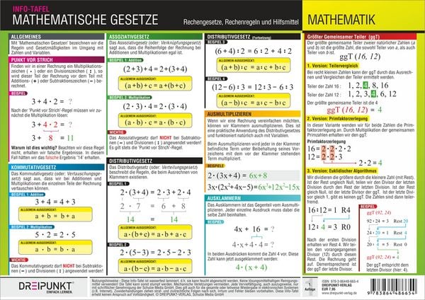 Produktbild: Mathematische Gesetze
