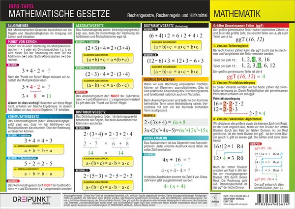 Produktbild: Mathematische Gesetze