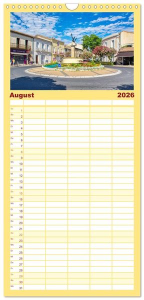 Produktbild: Familienplaner 2026 - Marseillan - Schmuckst&uuml;ck am Bassin de Thau mit 5 Spalten (Wandkalender, 21 x 45 cm) CALVENDO