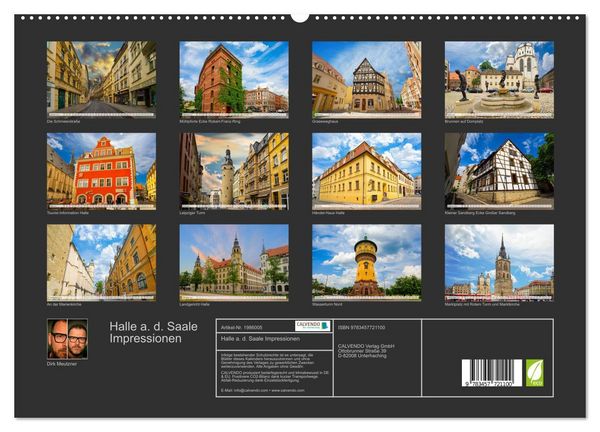 Produktbild: Halle a. d. Saale Impressionen (hochwertiger Premium Wandkalender 2026 DIN A2 quer), Kunstdruck in Hochglanz