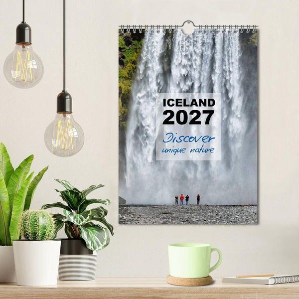 Produktbild: Iceland Calendar 2027 - Discover unique nature - UK Version (Wall Calendar 2027 DIN A4 portrait), CALVENDO 12 Month Wall Calendar