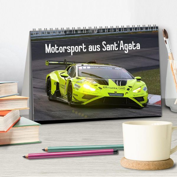 Produktbild: Motorsport aus Sant&rsquo;Agata (Tischkalender 2026 DIN A5 quer), CALVENDO Monatskalender