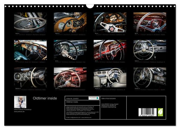 Produktbild: Oldtimer inside (Wandkalender 2026 DIN A3 quer), CALVENDO Monatskalender
