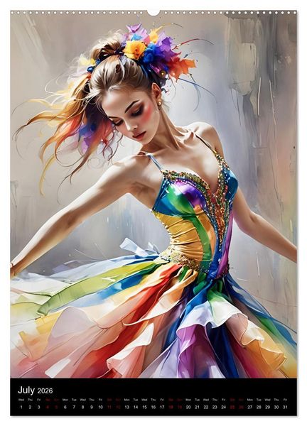 Produktbild: Dancing Elegance (Wall Calendar 2026 DIN A2 portrait), CALVENDO 12 Month Wall Calendar