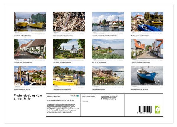 Produktbild: Fischersiedlung Holm an der Schlei (hochwertiger Premium Wandkalender 2026 DIN A2 quer), Kunstdruck in Hochglanz