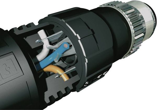 Produktbild: Phoenix Contact 1641785 Sensor-/Aktor-Steckverbinder, unkonfektioniert M12 Stecker, gerade Polzahl Sensoren: 4 1 St.