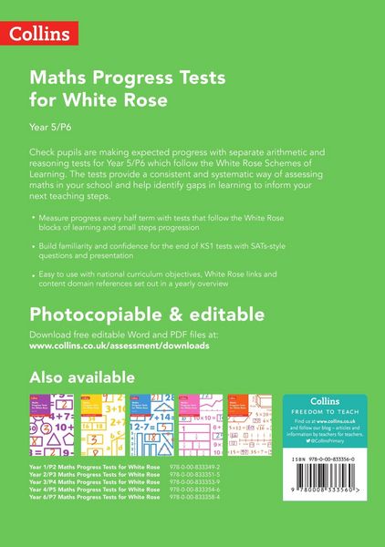 Produktbild: Year 5/P6 Maths Progress Tests for White Rose