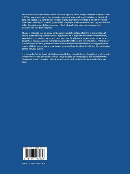Produktbild: Organization in the Spinal Cord