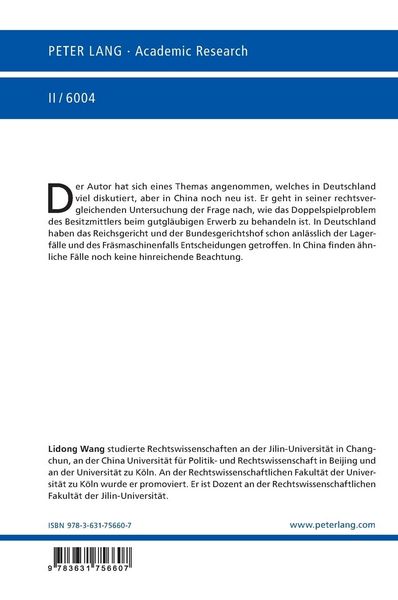Produktbild: Das Problem des Doppelspiels beim gutgl&auml;ubigen Erwerb