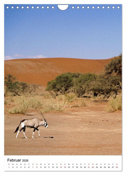 Produktbild: Naturparadies Namibia (Wandkalender 2026 DIN A4 hoch), CALVENDO Monatskalender