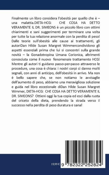 Produktbild: Dieta HCG: Che Cosa ha detto veramente il Dott. Simeons