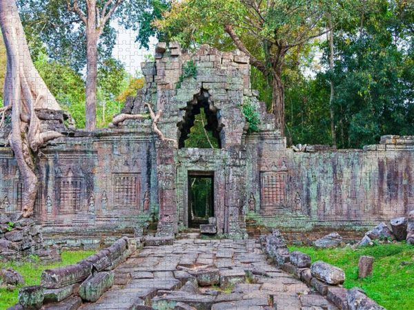 Produktbild: CALVENDO Puzzle Preah Khan Tempel, Angkor | 1000 Teile Lege-Gr&ouml;&szlig;e 64x48cm Foto-Puzzle f&uuml;r gl&uuml;ckliche Stunden