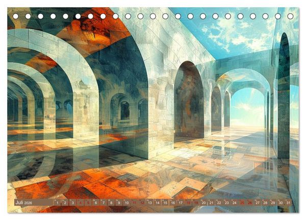 Produktbild: Architektonische Unm&ouml;glichkeiten (Tischkalender 2026 DIN A5 quer), CALVENDO Monatskalender