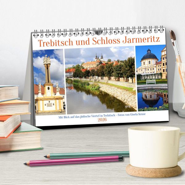Produktbild: Trebitsch und Schloss Jarmeritz (Tischkalender 2026 DIN A5 quer), CALVENDO Monatskalender