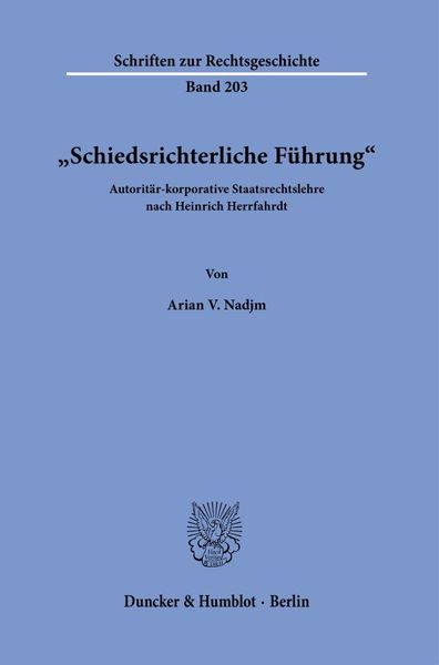 Produktbild: "Schiedsrichterliche F&uuml;hrung".