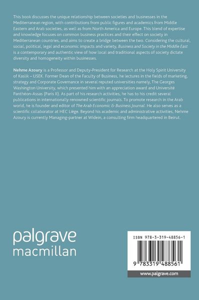 Produktbild: Business and Society in the Middle East