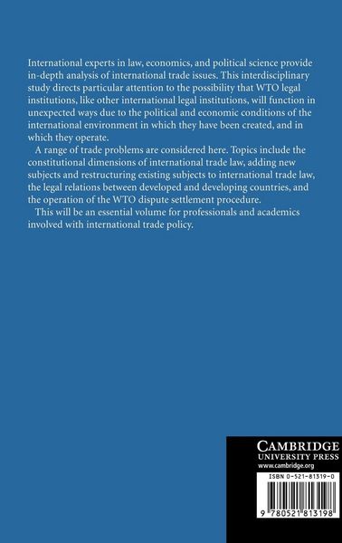 Produktbild: The Political Economy of International Trade Law