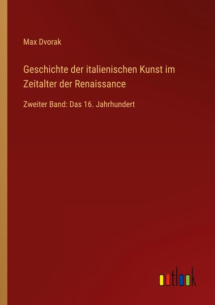 Produktbild: Geschichte der italienischen Kunst im Zeitalter der Renaissance