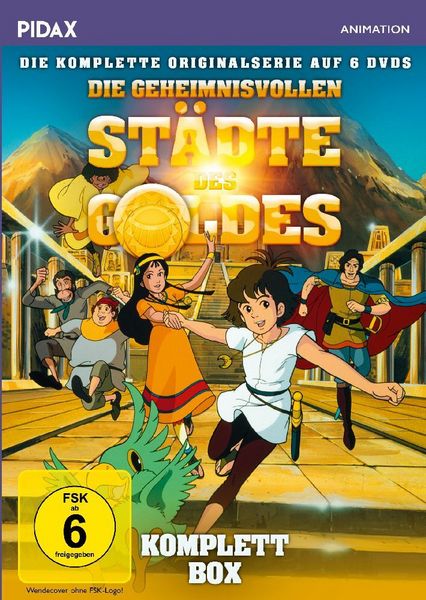 Produktbild: Die geheimnisvollen St&auml;dte des Goldes - Komplettbox / Die komplette 39-teilige Animeserie (Pidax Animation) [6 DVDs]