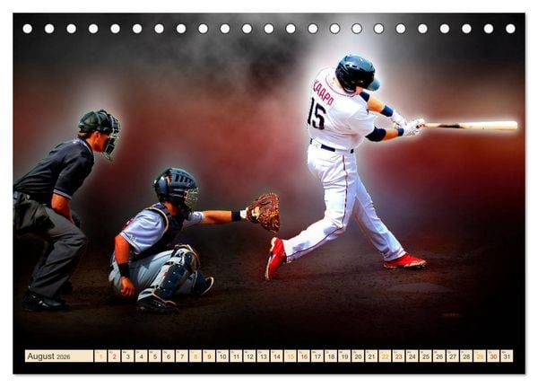 Produktbild: Baseball - Fight (Tischkalender 2026 DIN A5 quer), CALVENDO Monatskalender