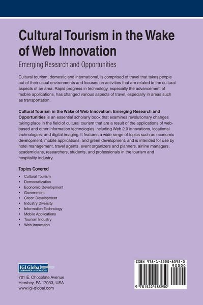 Produktbild: Cultural Tourism in the Wake of Web Innovation