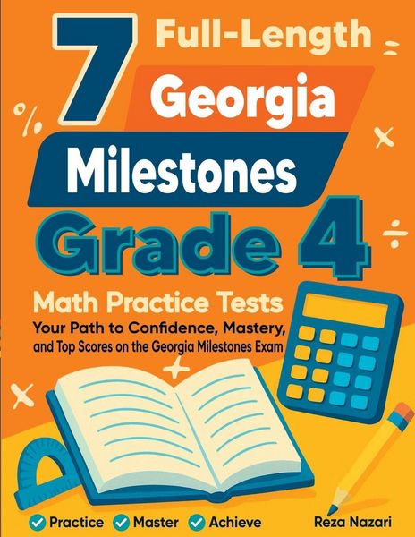 Produktbild: 7 Full-Length Georgia Milestones Grade 4 Math Practice Tests