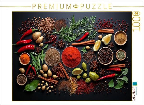 Produktbild: CALVENDO Puzzle Gew&uuml;rze f&uuml;r die K&uuml;che | 1000 Teile Lege-Gr&ouml;&szlig;e 64x48cm Foto-Puzzle f&uuml;r gl&uuml;ckliche Stunden