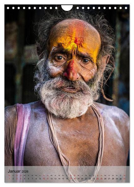 Produktbild: Menschen in Indien (Wandkalender 2026 DIN A4 hoch), CALVENDO Monatskalender