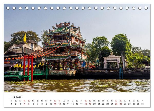 Produktbild: 3 Tage Bangkog (Tischkalender 2026 DIN A5 quer), CALVENDO Monatskalender