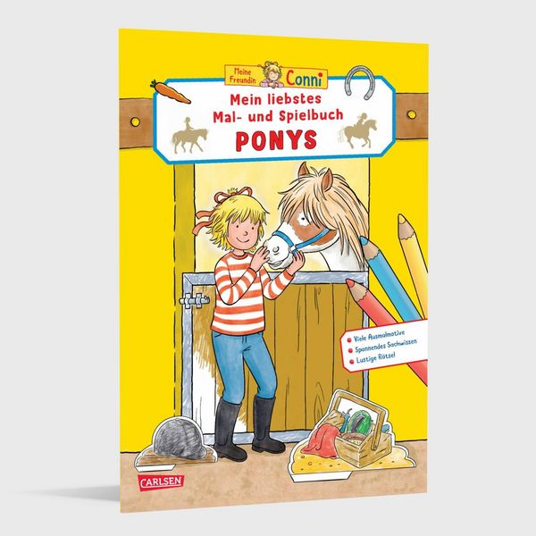 Produktbild: Conni Gelbe Reihe (Besch&auml;ftigungsbuch): Mein liebstes Mal- und Spielbuch: Ponys