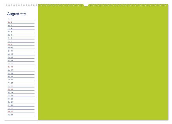 Produktbild: Farbiger Bastelkalender (Wandkalender 2026 DIN A2 quer), CALVENDO Monatskalender
